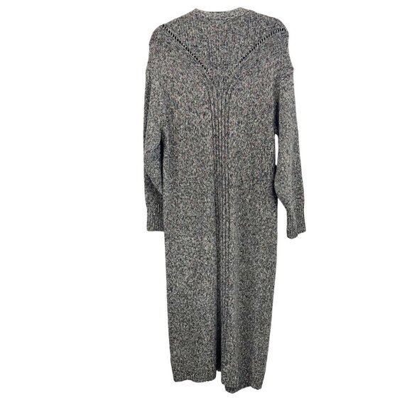 Cabi Coffee Shop Cardigan Gray Metallic Speckled Duster Longline 3381 MEDIUM - Picture 2 of 7